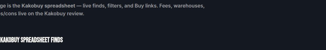 Hoodie search in the Kakobuy catalogue on w2clinks